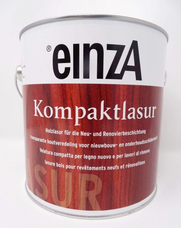 einzA 2.5 Liter, Kompaktlasur, Holzschutz Nussbaum